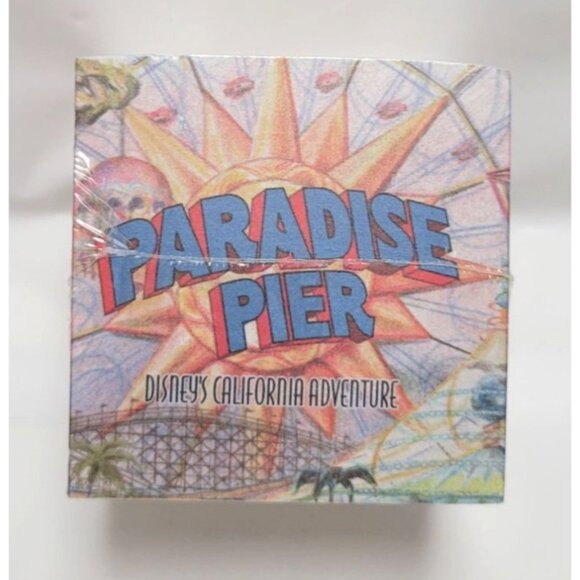 Vintage Disney Paradise Pier Disney California Adventure Sticky Notes Block NOS - Picture 1 of 6